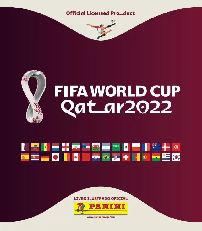 Álbum de figurinhas da Copa 2022